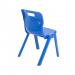 Titan One Piece Classroom Chair 432x408x690mm Blue (Pack of 10) KF838714 KF838714