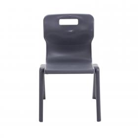 Titan One Piece Classroom Chair 432x407x690mm Charcoal (Pack of 10) KF838716 KF838716