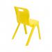 Titan One Piece Classroom Chair 432x408x690mm Yellow (Pack of 10) KF838717 KF838717