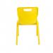Titan One Piece Classroom Chair 432x408x690mm Yellow (Pack of 10) KF838717 KF838717