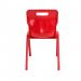 Titan One Piece Classroom Chair 482x510x829mm Red (Pack of 10) KF838718 KF838718