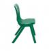 Titan One Piece Classroom Chair 482x510x829mm Green (Pack of 10) KF838720 KF838720