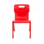 Titan One Piece Classroom Chair 480x486x799mm Red (Pack of 30) KF838723 KF838723