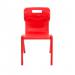 Titan One Piece Classroom Chair 480x486x799mm Red (Pack of 30) KF838723 KF838723