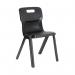 Titan One Piece Classroom Chair 480x486x799mm Charcoal (Pack of 30) KF838726 KF838726