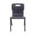 Titan One Piece Classroom Chair 480x486x799mm Charcoal (Pack of 30) KF838726 KF838726