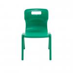 Titan One Piece Classroom Chair 363x343x563mm Green (Pack of 30) KF838730 KF838730