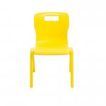 Titan One Piece Classroom Chair 363x343x563mm Yellow (Pack of 30) KF838732 KF838732