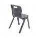 Titan One Piece Classroom Chair 432x408x690mm Charcoal (Pack of 30) KF838741 KF838741