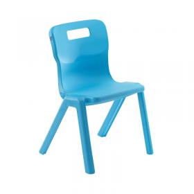 Titan One Piece Classroom Chair 482x510x829mm Blue (Pack of 30) KF838744 KF838744