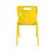 Titan One Piece Classroom Chair 482x510x829mm Yellow (Pack of 30) KF838747 KF838747