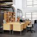 Serrion Rectangular Double Pedestal 4 Leg Desk 1800x750x730mm Bavarian Beech KF838755 KF838755