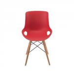 Jemini 4 Leg Wire Base Breakout Red Chair KF838765