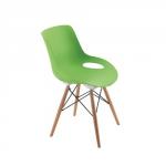 Jemini 4 Leg Wire Base Breakout Green Chair KF838767