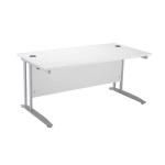 Arista Cantilever 1400mm White Rectangular Desk KF838774 KF838774