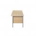 Serrion Rectangular 4 Leg Desk 1800x750x730mm Ferrera Oak KF838789 KF838789