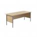 Serrion Rectangular 4 Leg Desk 1800x750x730mm Ferrera Oak KF838789 KF838789