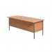 Serrion Rectangular 2 Drawer Pedestal 4 Leg Desk 1800x750x730mm Beech KF838790 KF838790