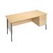 Serrion Rectangular 2 Drawer Pedestal Desk 1800x750x730mm Oak KF838798