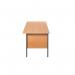Serrion Rectangular 3 Drawer Pedestal 4 Leg Desk 1800x750x730mm Beech KF838805 KF838805