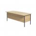 Serrion Rectangular 3 Drawer Pedestal 4 Leg Desk 1800x750x730mm Oak KF838811 KF838811