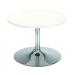 Jemini Bistro Table with Trumpet Base Low600x600x420mm White KF838812