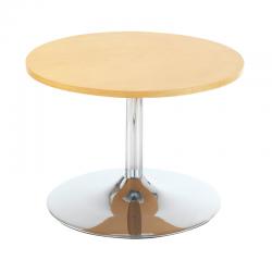 5 Star Sosta Low Round Bistro Table 600x420mm BeechChrome KF838813 KF838813