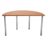 Arista Semi-Circular Folding Oak Meeting Table