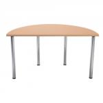Arista Semi-Circular Folding Meeting Table Maple