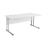 First Rectangular Cantilever Desk 1600mm White KF838935 KF838935