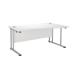 First Wave Right Hand Cantilever Desk 1600mm White KF838956