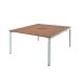 Arista Oak 1200mm 2 Person Bench System (MFC finish top with steel leg construction) KF838966