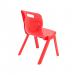 Titan One Piece Classroom Chair 435x384x600mm Red (Pack of 10) KF839132 KF839132