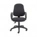 First High Back Operators Chair with Fixed Arms 640x640x985-1175mm Charcoal KF839242 KF839242