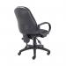 First High Back Operator Chair with Fixed Arms 640x640x985-1175mm Charcoal KF839242 KF839242