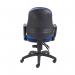 First High Back Operators Chair with Fixed Arms 640x640x985-1175mm Blue KF839243 KF839243