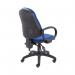 First High Back Operator Chair with Fixed Arms 640x640x985-1175mm Blue KF839243 KF839243