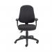 First High Back Operators Chair with T-Adjustable Arms 640x640x985-1175mm Charcoal KF839244 KF839244