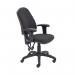 First High Back Operator Chair with T-Adjustable Arms 640x640x985-1175mm Charcoal KF839244 KF839244