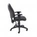 First High Back Operator Chair with T-Adjustable Arms 640x640x985-1175mm Charcoal KF839244 KF839244