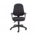 First High Back Operator Chair with T-Adjustable Arms 640x640x985-1175mm Charcoal KF839244 KF839244