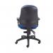 First High Back Operators Chair with T-Adjustable Arms 640x640x985-1175mm Blue KF839245 KF839245