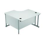 Arista 1200mm RH Cantilever Radial Desk White KF839277 KF839277