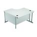 Arista 1200mm LH Cantilever Radial Desk White KF839278