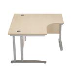 Arista 1200mm LH Cantilever Radial Desk Oak KF839280 KF839280