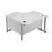Arista 1200mm LH Cantilever Radial Desk Beech KF839281