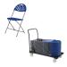 Jemini Exam Chair Blue (Pack of 40) and Trolley Promotion KF839290