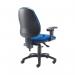 First High Back Posture Chair with Adjustable Arms 640x640x990-1160mm Blue KF839325 KF839325