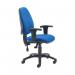 First High Back Posture Chair with Adjustable Arms 640x640x990-1160mm Blue KF839325 KF839325