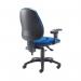 First High Back Posture Chair with Adjustable Arms 640x640x990-1160mm Blue KF839325 KF839325